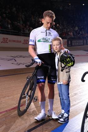 DEU, Sixdays-Weekend, 02.02.2025, Velodrom, Berlin, DEU, Sixdays-Weekend, im Bild Theo Reinhardt GER , Leo Foto: Juergen Engler nordphoto GmbH