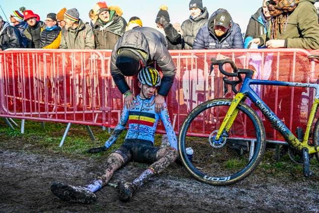 2025 UCI Cyclo-Cross WC - Men Junior LIEVIN, FRANCE - FEBRUARY 02 : Lejeune Giel (BEL) after the race during the 2025 UCI Cyclo-Cross World Championships for Men Junior on February 02, 2025 in Lievin, France, 02 02 2025 Lievin France  Copyright: xNicoxVereeckenx