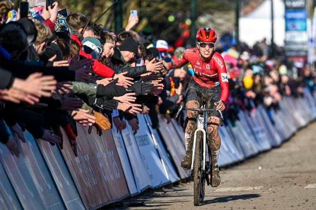 2025 UCI Cyclo-Cross WC - Women Under 23 LIEVIN, FRANCE - FEBRUARY 02 : Schreiber Marie (LUX) at the finish line during the 2025 UCI Cyclo-Cross World Championships for Women Under 23 on February 02, 2025 in Lievin, France, 02 02 2025 Lievin France  Copyright: xNicoxVereeckenx