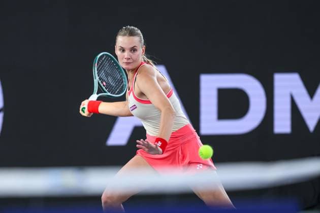 TENNIS - WTA, Tennis Damen Upper Austria Ladies Linz LINZ,AUSTRIA,02.FEB.25 - TENNIS - WTA Tour, Upper Austria Ladies Linz. Image shows Dayana Yastremska (UKR).  GEPAxpictures xChristianxMoser