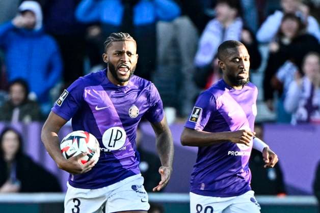 FOOTBALL : Toulouse vs Nice - 20eme Journee de Ligue 1 McDonald S - Toulouse - 02 02 2025 Joie But Mark Mac Kenzie (tfc) Toulouse  Copyright: xThierryxBretonx