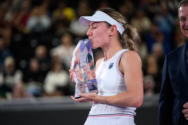 TENNIS - WTA, Tennis Damen Upper Austria Ladies Linz LINZ,AUSTRIA,02.FEB.25 - TENNIS - WTA Tour, Upper Austria Ladies Linz. Image shows Ekaterina Alexandrova (RUS).  GEPAxpictures xChristianxMoser