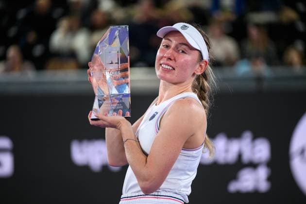TENNIS - WTA, Tennis Damen Upper Austria Ladies Linz LINZ,AUSTRIA,02.FEB.25 - TENNIS - WTA Tour, Upper Austria Ladies Linz. Image shows Ekaterina Alexandrova (RUS).  GEPAxpictures xChristianxMoser