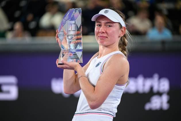 TENNIS - WTA, Tennis Damen Upper Austria Ladies Linz LINZ,AUSTRIA,02.FEB.25 - TENNIS - WTA Tour, Upper Austria Ladies Linz. Image shows Ekaterina Alexandrova (RUS).  GEPAxpictures xChristianxMoser