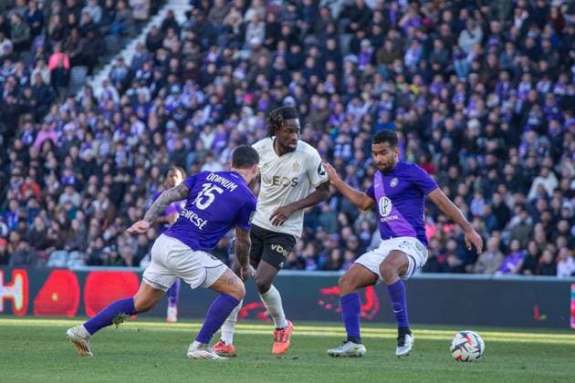 FOOTBALL : Toulouse FC VS OGC Nice - Ligue 1 McDonald s - 02 02 2025 TOULOUSE, FRANCE - FEBRUARY 02 - FOOTBALL : Evann GUESSAND during the 20th Day of the Ligue 1 McDonald s : Toulouse FC VS OGC Nice at the TFC Stadium on February 02, 2025 in Toulouse, France  Copyright: x(PhotoxbyxSylvainxDionisio PsnewZ)x