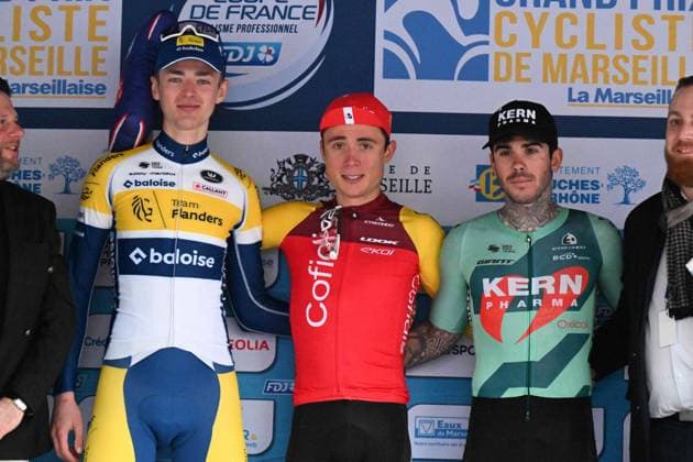 02-02-2025 Gp Ouverture La Marseillaise; 2025, Cofidis; 2025, Flanders - Baloise; 2025, Kern - Pharma; Ferron, Valentin; Van Hemelen, Vincent; Galvan Fernandez, Francisco; Luminy; 