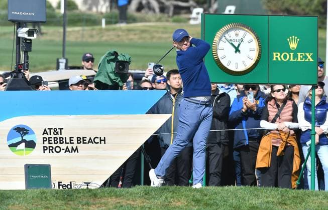 February 2, 2025, Pebble Beach, Ca, USA: Rory McIlroy during the final round of the AT&T Pebble Beach Pro-Am 2025 at Pebble Beach Golf Links on February 02, 2025 in Pebble Beach, California. Photo: Casey Flanigan imageSPACE Pebble Beach USA - ZUMAi237 20250202_zsa_i237_013 Copyright: xFlanigan Imagespacex