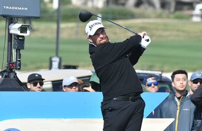 February 2, 2025, Pebble Beach, Ca, USA: Shane Lowry during the final round of the AT&T Pebble Beach Pro-Am 2025 at Pebble Beach Golf Links on February 02, 2025 in Pebble Beach, California. Photo: Casey Flanigan imageSPACE Pebble Beach USA - ZUMAi237 20250202_zsa_i237_022 Copyright: xFlanigan Imagespacex