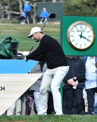 February 2, 2025, Pebble Beach, Ca, USA: Scottie Scheffler during the final round of the AT&T Pebble Beach Pro-Am 2025 at Pebble Beach Golf Links on February 02, 2025 in Pebble Beach, California. Photo: Casey Flanigan imageSPACE Pebble Beach USA - ZUMAi237 20250202_zsa_i237_038 Copyright: xFlanigan Imagespacex
