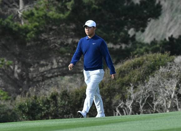 February 2, 2025, Pebble Beach, Ca, USA: during the final round of the AT&T Pebble Beach Pro-Am 2025 at Pebble Beach Golf Links on February 02, 2025 in Pebble Beach, California. Photo: Casey Flanigan imageSPACE Pebble Beach USA - ZUMAi237 20250202_zsa_i237_055 Copyright: xFlanigan Imagespacex