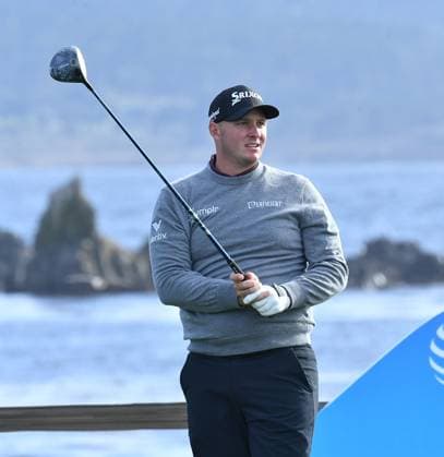 February 2, 2025, Pebble Beach, Ca, USA: Sepp Straka is seen on the 18th hole during the final round of the AT&T Pebble Beach Pro-Am 2025 at Pebble Beach Golf Links on February 02, 2025 in Pebble Beach, California. Photo: Casey Flanigan imageSPACE Pebble Beach USA - ZUMAi237 20250202_zsa_i237_072 Copyright: xFlanigan Imagespacex
