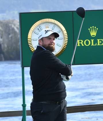February 2, 2025, Pebble Beach, Ca, USA: Shane Lowry is seen on the 18th hole during the final round of the AT&T Pebble Beach Pro-Am 2025 at Pebble Beach Golf Links on February 02, 2025 in Pebble Beach, California. Photo: Casey Flanigan imageSPACE Pebble Beach USA - ZUMAi237 20250202_zsa_i237_102 Copyright: xFlanigan Imagespacex