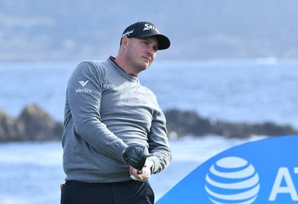 February 2, 2025, Pebble Beach, Ca, USA: Sepp Straka is seen on the 18th hole during the final round of the AT&T Pebble Beach Pro-Am 2025 at Pebble Beach Golf Links on February 02, 2025 in Pebble Beach, California. Photo: Casey Flanigan imageSPACE Pebble Beach USA - ZUMAi237 20250202_zsa_i237_112 Copyright: xFlanigan Imagespacex