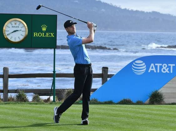February 2, 2025, Pebble Beach, Ca, USA: Cameron Davis during the final round of the AT&T Pebble Beach Pro-Am 2025 at Pebble Beach Golf Links on February 02, 2025 in Pebble Beach, California. Photo: Casey Flanigan imageSPACE Pebble Beach USA - ZUMAi237 20250202_zsa_i237_134 Copyright: xFlanigan Imagespacex