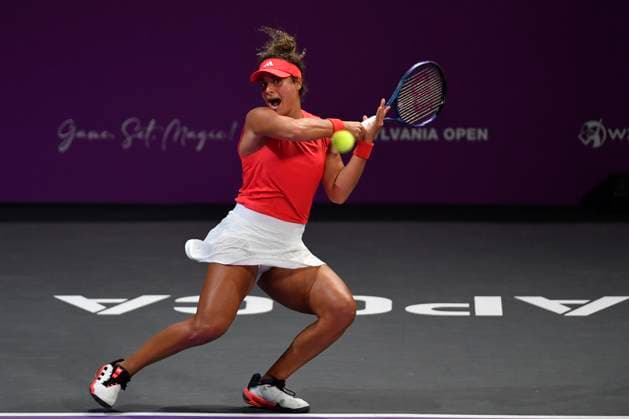 Transylvania Open - Victoriya Tomova v Mayar Sherif Mayar Sherif of Egypt in action against Victoriya Tomova of Bulgaria during the WTA, Tennis Damen Tour Transylvania Open match, in Cluj Napoca, Monday 03 February 2025. Alex Nicodim Imago Images Copyright: xAlexxNicodimx