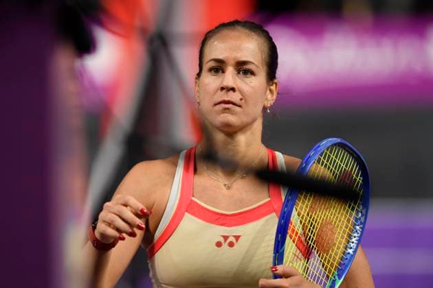 Transylvania Open - Victoriya Tomova v Mayar Sherif Anna Bondar of Hungary in action against Suzan Lamens of Netherlands during the WTA, Tennis Damen Tour Transylvania Open single match, in Cluj Napoca, Monday 03 February 2025. Alex Nicodim Imago Images Copyright: xAlexxNicodimx