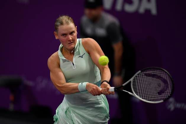 Transylvania Open - Victoriya Tomova v Mayar Sherif Suzan Lamens of Netherlands in action against Anna Bondar of Hungary during the WTA, Tennis Damen Tour Transylvania Open single match, in Cluj Napoca, Monday 03 February 2025. Alex Nicodim Imago Images Copyright: xAlexxNicodimx
