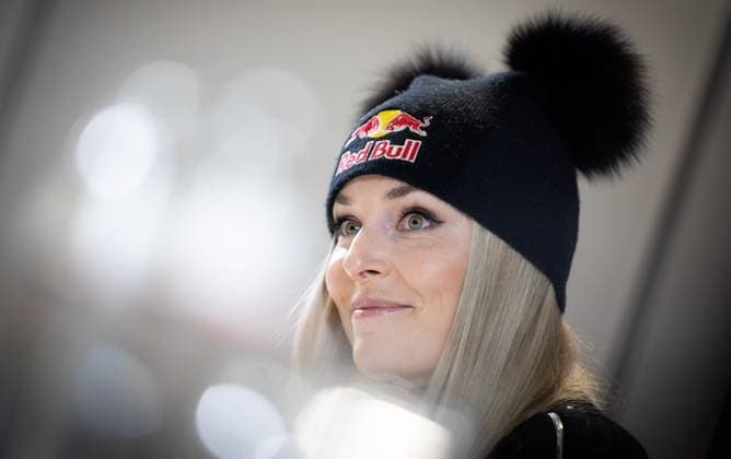 Sport Bilder des Tages ALPINE SKIING - FIS Ski WC Saalbach 2025 SAALBACH,AUSTRIA,03.FEB.25 - ALPINE SKIING - FIS Alpine World Ski Championships Saalbach 2025, preview, media event US Ski Team. Image shows Lindsey Vonn (USA).  GEPAxpictures xHaraldxSteiner