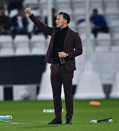 AFC CHAMPIONS LEAGUE ELITE, AL SADD SC (QTR) v AL AHLI SAUDI FC (KSA) Matthias Jaissle, head coach of Al Ahli SFC during the AFC Champions League elite west football match between Qatar s Al Sadd SC and Saudi Arabia s Al Ahli SFC at Jassim Bin Hamad Stadium in Doha, Qatar, on February 03, 2024. DOHA Qatar Copyright: xNAUSHADx