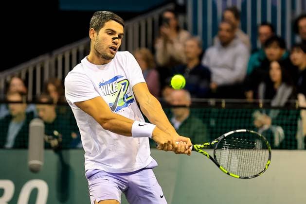 ROTTERDAM, 3-2-25, Sportpaleis Ahoy Rotterdam, ABN AMRO tennistoernooi 2025, Carlos Alcaraz ABN AMRO tennistoernooi 2025  x27698906x Copyright: