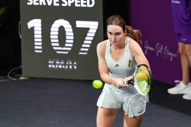 Transylvania Open 2025 - WTA, Tennis Damen 250 Tournament - Day 1 Daria Snigur competes during the Round of 32 for the Transylvania Open WTA 250 in BT Arena, Cluj-Napoca, on February 3, 2025 Cluj-Napoca Romania  Copyright: xFlaviuxBuboix originalFilename:buboi-notitle250203_npcxG.jpg