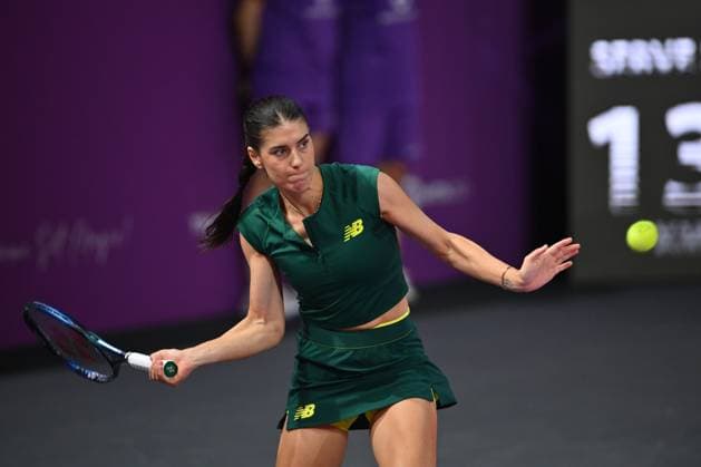 Transylvania Open 2025 Sorana Cirstea of Romania in action against Marina Stakusic of Canada during the WTA, Tennis Damen Tour Transylvania Open double match, in Cluj Napoca, Monday 03 February 2025. Alex Nicodim Imago Images Copyright: xAlexxNicodimx