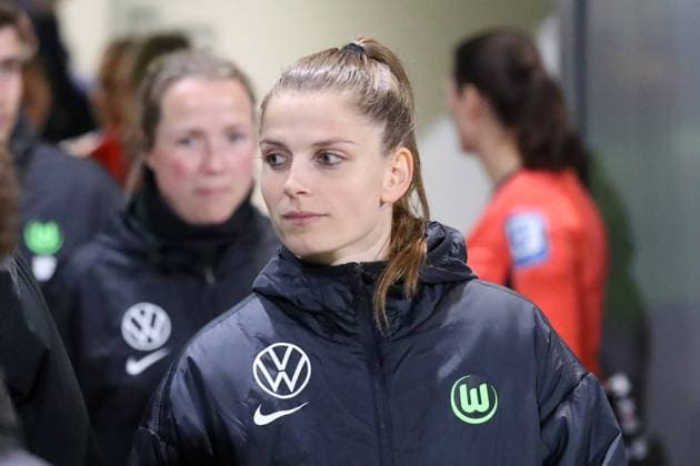 VfL vs. Jena, BL Frauen Wolfsburg, 03.02.2025, FUßBALL - VfL Wolfsburg vs. FC Carl Zeiss Jena, Google Pixel Frauen-Bundesliga, Saison 2024 25. Tabea Sellner (VfL Wolfsburg) Wolfsburg