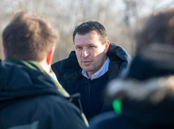 Fussball, Herren, Saison 2024 25, 2. Bundesliga, Hertha BSC, Training, Medienrunde mit Sportdirektor Benjamin Weber (Hertha BSC), 04.02. 2025, Copyright: xSebastianxRäppold MatthiasxKochx