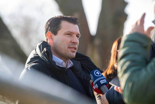 Fussball, Herren, Saison 2024 25, 2. Bundesliga, Hertha BSC, Training, Medienrunde mit Sportdirektor Benjamin Weber (Hertha BSC), 04.02. 2025, Copyright: xSebastianxRäppold MatthiasxKochx