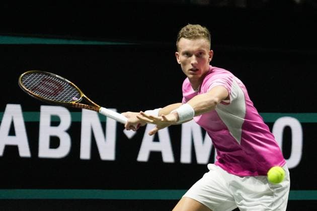 ABN AMRO Open 2025 - Rotterdam Jirí Lehecka of Tchéquie during the ABN AMRO Open 2025, ATP, Tennis Herren 500 Tennis 16 eme Finale event on 4 January 2025 in Rotterdam, Netherlands - Photo Laurent Lairys ABACAPRESS Rotterdam Netherlands  Copyright: xLairysxLaurent ABACAx