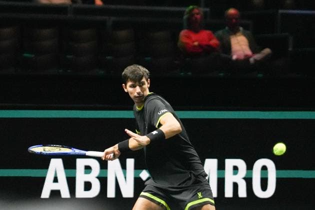 ABN AMRO Open 2025 - Rotterdam Alexei Popyrin of Australie during the ABN AMRO Open 2025, ATP, Tennis Herren 500 Tennis 16 eme Finale event on 4 January 2025 in Rotterdam, Netherlands - Photo Laurent Lairys ABACAPRESS Rotterdam Netherlands  Copyright: xLairysxLaurent ABACAx