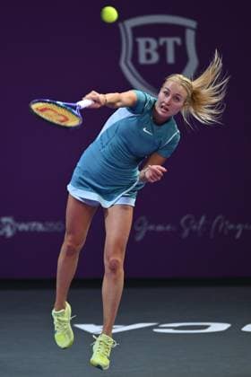 Transylvania Open 2025 Anastasia Potapova in action against Julia Grabher of Austria during the WTA, Tennis Damen Tour Transylvania Open single match, in Cluj Napoca, Monday 04 February 2025. Alex Nicodim Imago Images Copyright: xAlexxNicodimx