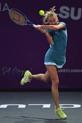 Transylvania Open 2025 Anastasia Potapova in action against Julia Grabher of Austria during the WTA, Tennis Damen Tour Transylvania Open single match, in Cluj Napoca, Monday 04 February 2025. Alex Nicodim Imago Images Copyright: xAlexxNicodimx