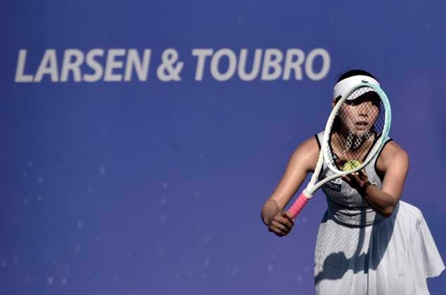 WTA, Tennis Damen Mumbai Open 2025 Tennis player Mei Yamaguchi competes during round 32 of the Mumbai Open, WTA 125 tour, in Mumbai, India, on February 4, 2025. Mumbai India  Copyright: xIndranilxAdityax originalFilename:aditya-notitle250204_npuKT.jpg