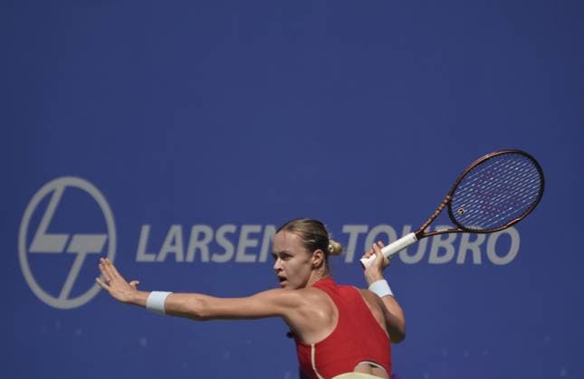 WTA, Tennis Damen Mumbai Open 2025 Tennis player Tina Smith competes during round 32 of the Mumbai Open, WTA 125 tour, in Mumbai, India, on February 4, 2025. Mumbai India  Copyright: xIndranilxAdityax originalFilename:aditya-notitle250204_npqQq.jpg