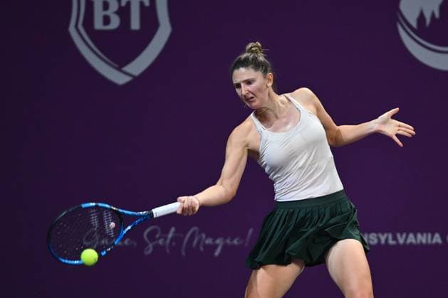 Transylvania Open 2025 Irina Camelia Begu of Romania in action against Elisabetta Cocciaretto of Italy during the WTA, Tennis Damen Tour Transylvania Open single match, in Cluj Napoca, Monday 04 February 2025. Alex Nicodim Imago Images Copyright: xAlexxNicodimx