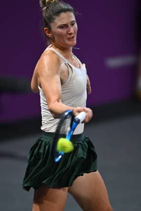 Transylvania Open 2025 Irina Camelia Begu of Romania in action against Elisabetta Cocciaretto of Italy during the WTA, Tennis Damen Tour Transylvania Open single match, in Cluj Napoca, Monday 04 February 2025. Alex Nicodim Imago Images Copyright: xAlexxNicodimx