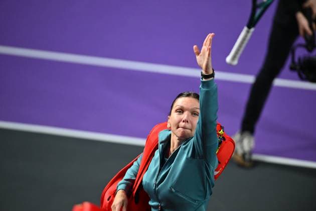 CLUJ-NAPOCA - TRANSYLVANIA OPEN - 4 FEB 2025 Simona Halep of Romania in action against Lucia Bronzetti of Italy during the WTA, Tennis Damen Tour Transylvania Open single match, in Cluj Napoca, Monday 04 February 2025. Alex Nicodim Imago Images Copyright: xAlexxNicodimx
