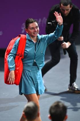 Simona Halep - Lucia Bronzetti, Transylvania Open 2025 Simona Halep of Romania competes against Lucia Bronzetti of Italy during the WTA, Tennis Damen Tour Transylvania Open singles match in Cluj Napoca, Romania, on February 4, 2025. Cluj-Napoca Romania  Copyright: xAlexxNicodimx originalFilename:nicodim-clujnapo250204_npqBM.jpg