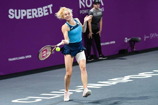 Transylvania Open 2025 - WTA, Tennis Damen 250 Tournament - Day 3 Katerina Siniakova competes in the round of 16 of the Transylvania Open 2025, a WTA250 Tournament, at BT Arena in Cluj-Napoca, Romania, on February 5, 2025 Cluj-Napoca Romania  Copyright: xFlaviuxBuboix originalFilename:buboi-notitle250205_npt9x.jpg