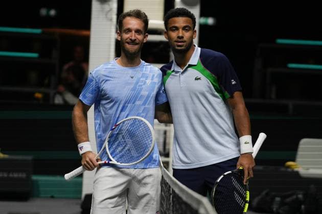 ABN AMRO Open 2025 - Rotterdam Constant Lestienne and Arthur Fils of France during the ABN AMRO Open 2025, ATP, Tennis Herren 500 Tennis 16 eme Finale event on 5 January 2025 in Rotterdam, Netherlands. Photo by Laurent Lairys ABACAPRESS.COM Rotterdam Netherlands  Copyright: xLairysxLaurent ABACAx