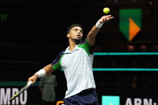 TENNIS - ABN AMRO OPEN 2025 Arthur Fils of France during the ABN AMRO Open 2025, ATP, Tennis Herren 500 Tennis 16 eme Finale event on 5 January 2025 in Rotterdam, Netherlands - Photo Laurent Lairys PsnewZ RotterdamNetherlands  Copyright: xLaurentxLairysx