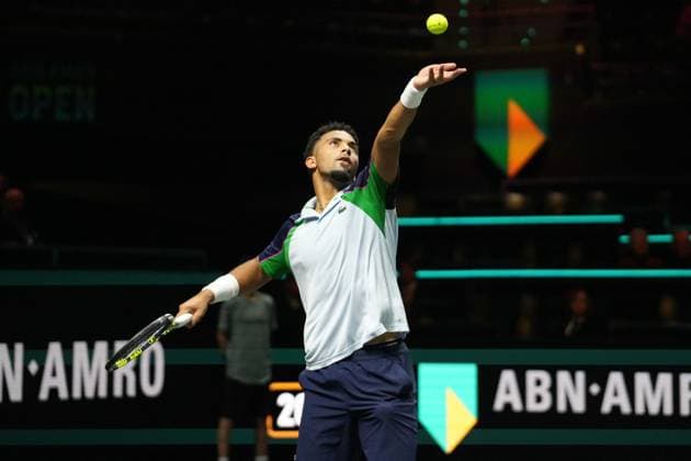ABN Amro Open 2025 - Rotterdam Arthur Fils of France during the ABN AMRO Open 2025, ATP, Tennis Herren 500 Tennis 16 eme Finale event on 5 January 2025 in Rotterdam, Netherlands - Photo Laurent Lairys ABACAPRESS.COM Rotterdam Netherlands  Copyright: xLairysxLaurent ABACAx