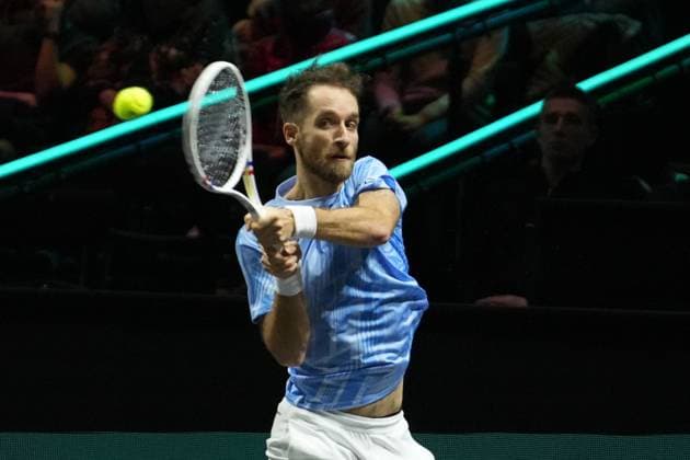 ABN Amro Open 2025 - Rotterdam Constant Lestienne of France during the ABN AMRO Open 2025, ATP, Tennis Herren 500 Tennis 16 eme Finale event on 5 January 2025 in Rotterdam, Netherlands - Photo Laurent Lairys ABACAPRESS.COM Rotterdam Netherlands  Copyright: xLairysxLaurent ABACAx