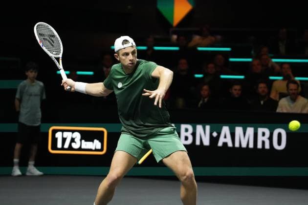 TENNIS - ABN AMRO OPEN 2025 Tallon Griekspoor of Pays-Bas during the ABN AMRO Open 2025, ATP, Tennis Herren 500 Tennis 16 eme Finale event on 5 FEBRUARY 2025 in Rotterdam, Netherlands - Photo Laurent Lairys PsnewZ RotterdamNetherlands  Copyright: xLaurentxLairysx