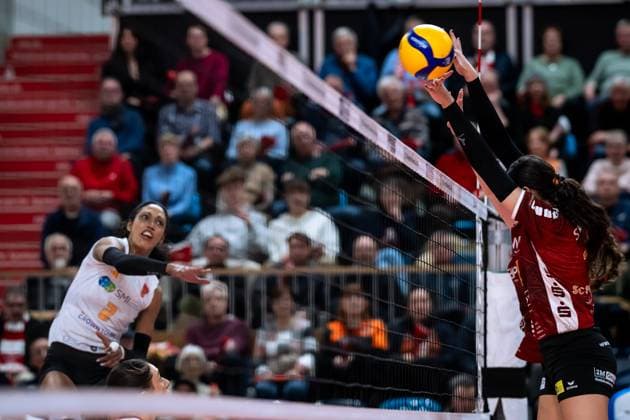 CEV Challenge Cup Halbfinale SC Potsdam - Roma Volley; 05.02.2025 CEV Challenge Cup SC Potsdam - Roma Volley Copyright: xBEAUTIFULxSPORTS NicolxMarschallx