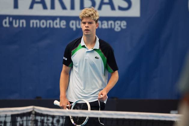TENNIS : Play In Challenger Lille 2025 - ATP, Tennis Herren 125 Challenger Tour - 05 02 2025 Alexander BLOCKX (Belgique) au Play In Challenger Lille 2025, ATP 125 Challenger Tour, le 5 fÃ vrier 2025  Copyright: xLaurentxSANSONx xPsnewZx