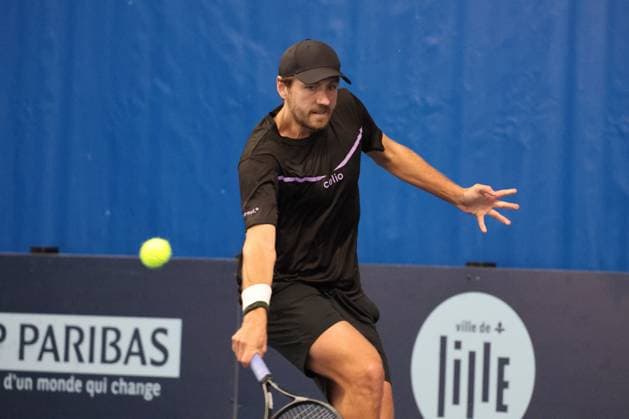 TENNIS : Play In Challenger Lille 2025 - ATP, Tennis Herren 125 Challenger Tour - 05 02 2025 Lucas POUILLE (France) au Play In Challenger Lille 2025, ATP 125 Challenger Tour, le 5 fÃ vrier 2025  Copyright: xLaurentxSANSONx xPsnewZx