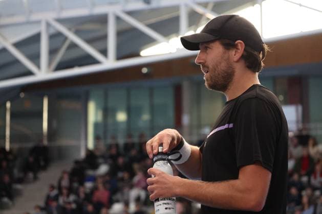 TENNIS : Play In Challenger Lille 2025 - ATP, Tennis Herren 125 Challenger Tour - 05 02 2025 Lucas POUILLE (France) au Play In Challenger Lille 2025, ATP 125 Challenger Tour, le 5 fÃ vrier 2025  Copyright: xLaurentxSANSONx xPsnewZx