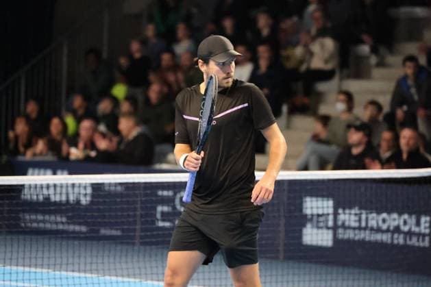 TENNIS : Play In Challenger Lille 2025 - ATP, Tennis Herren 125 Challenger Tour - 05 02 2025 Lucas POUILLE (France) au Play In Challenger Lille 2025, ATP 125 Challenger Tour, le 5 fÃ vrier 2025  Copyright: xLaurentxSANSONx xPsnewZx